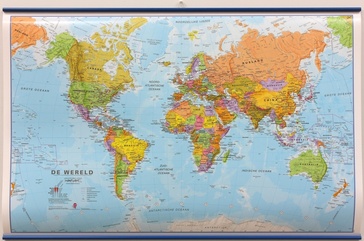 Wereldkaart 62ML-zvl Politiek, 68 x 45 cm | Maps International