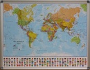 Prikbord Wereldkaart, politiek, 101 x 59 cm | Maps International