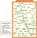 Wandelkaart - Topografische kaart 218 Explorer  Kidderminster, Wyre Forest  | Ordnance Survey