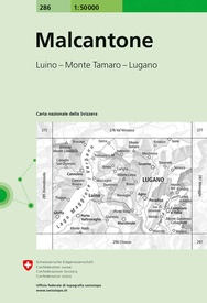 Wandelkaart - Topografische kaart 286 Malcantone   | Swisstopo