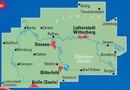 Fietskaart ADFC Regionalkarte Welterberegio Anhalt - Dessau - Wittenberg | BVA BikeMedia