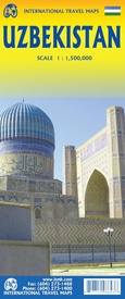 Wegenkaart - landkaart Oezbekistan / Kyrgyzstan / Tajikistan | ITMB