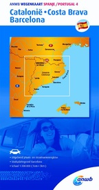 Wegenkaart - landkaart Spanje/Portugal 4 Catalonië, Costa Brava, Barcelona | ANWB Media