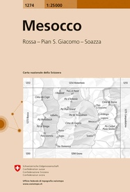 Wandelkaart - Topografische kaart 1274 Mesocco | Swisstopo