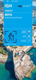 Wandelkaart 4348OT Bastia / Golfe de St-Florent | IGN - Institut Géographique National