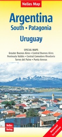 Wegenkaart - landkaart Argentinië - zuid en Patagonië en Uruguay | Nelles Verlag