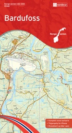 Wandelkaart - Topografische kaart 10148 Norge Serien Bardufoss | Nordeca