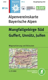 Wandelkaart BY14 Alpenvereinskarte Mangfallgebirge Süd | Alpenverein