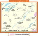 Wandelkaart - Topografische kaart 417 Explorer  Monadhliath Mountains North, Strathdearn  | Ordnance Survey