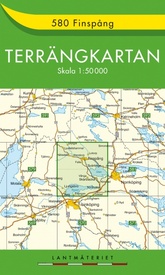 Wandelkaart - Topografische kaart 580 Terrängkartan Finspång | Lantmäteriet