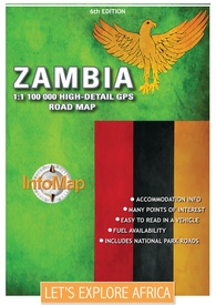 Wegenkaart - landkaart Zambia | Infomap