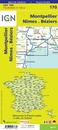 Fietskaart - Wegenkaart - landkaart 170 Montpellier - Nimes - Beziers | IGN - Institut Géographique National