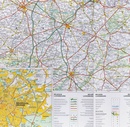 Wandkaart Belgie & Luxemburg 125 x 99 cm | Hallwag