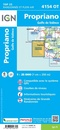 Wandelkaart 4154OT Propriano | IGN - Institut Géographique National