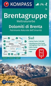 Wandelkaart 73 Brentagruppe - Dolomiti di Brenta | Kompass