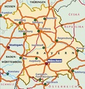Wegenkaart - landkaart 546 Bayern - Beieren | Michelin