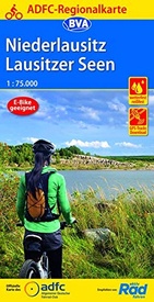 Fietskaart ADFC Regionalkarte Niederlausitz - Lausitzer Seen | BVA BikeMedia