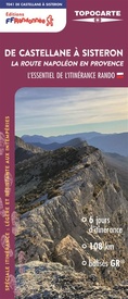 Wandelkaart T041 De Castellane à Sisteron - La Route Napoléon en Provence | FFRP