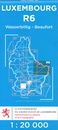 Wandelkaart - Topografische kaart R6 Luxemburg Wasserbillig - Beaufort - Echternach | Topografische dienst Luxemburg