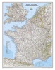 Wandkaart Frankrijk, België en Nederland, 60 x 77 cm | National Geographic