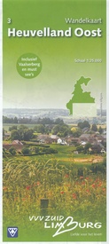 Wandelkaart - Topografische kaart 3 Heuvelland Oost | VVV Zuid Limburg