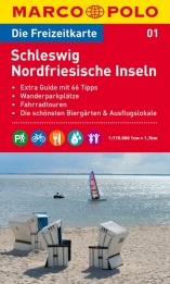 Wegenkaart - landkaart 01 Marco Polo Freizeitkarte Schleswig- Nordfriesische Inseln | Marco Polo