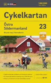 Fietskaart 23 Cykelkartan Östra Södermanland - Södermanland East | Norstedts