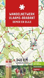 Wandelknooppuntenkaart Wandelnetwerk BE Demer en Dijle - Groene Gordel - Hageland | Toerisme Vlaams-Brabant