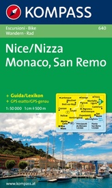 Wandelkaart 640 Nice/Nizza-Monaco-San Remo | Kompass