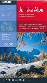 Wandelkaart Julische Alpen - Triglav National Park  | Sidarta