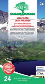 Wandelkaart 24 Valle Orco, Gran Paradiso | Fraternali Editore