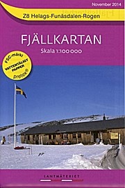 Wandelkaart Z8 Fjällkartan Helags - Funäsdalen - Rogen | Lantmäteriet
