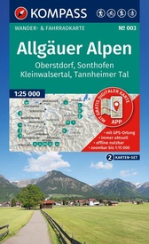 Wandelkaart 003 Allgäuer Alpen - Kleinwalsertal | Kompass