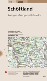 Wandelkaart - Topografische kaart 1109 Schöftland | Swisstopo