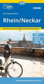 Fietskaart ADFC Regionalkarte Rhein Neckar Region | BVA BikeMedia
