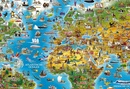 Kinderwereldkaart 93 Wereldkaart voor kinderen, 140 x 100 cm | Dino's Maps