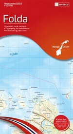 Wandelkaart - Topografische kaart 10102 Norge Serien Folda | Nordeca