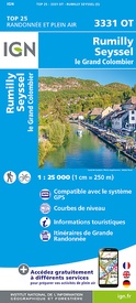 Wandelkaart 3331OT Rumilly - Seyssel | IGN - Institut Géographique National