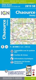 Topografische kaart - Wandelkaart 2819SB Chaource | IGN - Institut Géographique National