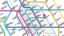 Wandkaart - Stadsplattegrond Delft Metro Transit Map - Metrokaart | Victor van Werkhoven