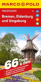 Wegenkaart - landkaart 10 Marco Polo Freizeitkarte Bremen - Oldenburg und Umgebung | MairDumont