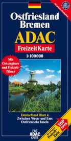 Wegenkaart - landkaart 04 Ostfriesland, Bremen | ADAC