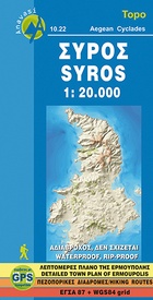 Wandelkaart 10.22 Syros | Anavasi