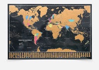Scratch the World black edition | 85 cm x 60 cm