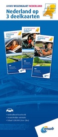 Wegenkaart - landkaart Nederland Set Noord-Midden-Zuid | ANWB Media