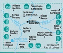 Wandelkaart 154 Bozen und Umgebung - Bolzano e Dintorni | Kompass