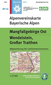 Wandelkaart BY16 Mangfallgebirge Ost Wendelstein | Alpenverein