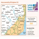 Wandelkaart - Topografische kaart 212 OS Explorer Map Woodbridge, Saxmundham | Ordnance Survey