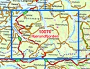Wandelkaart - Topografische kaart 10070 Norge Serien Hjørundfjorden | Nordeca