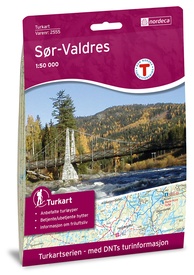 Wandelkaart 2555 Turkart Sør-Valdres | Nordeca